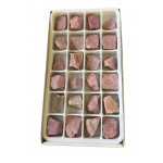 Jasper Pink Rough Stone Box - 24 Pcs
